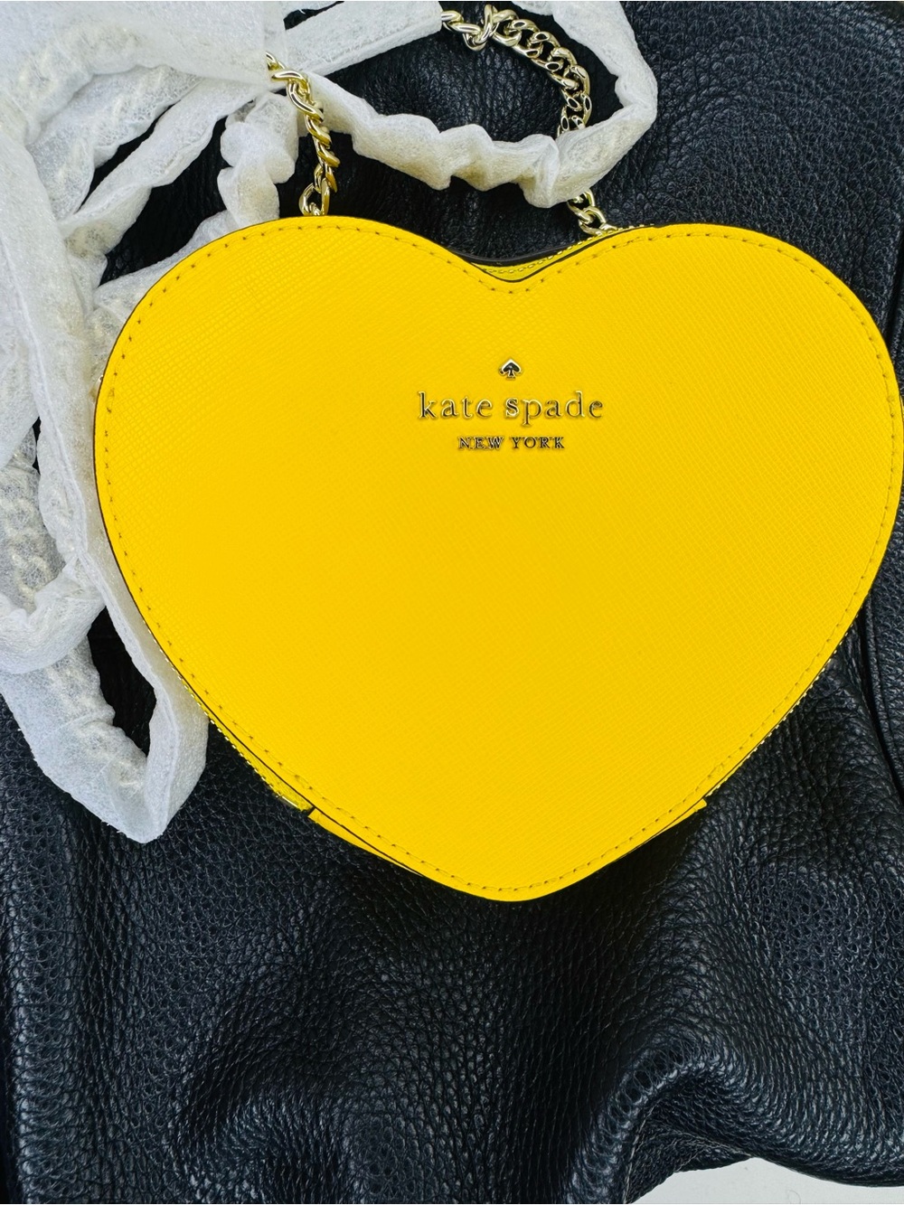 kate spade New York Yellow Heart Crossbody Bag